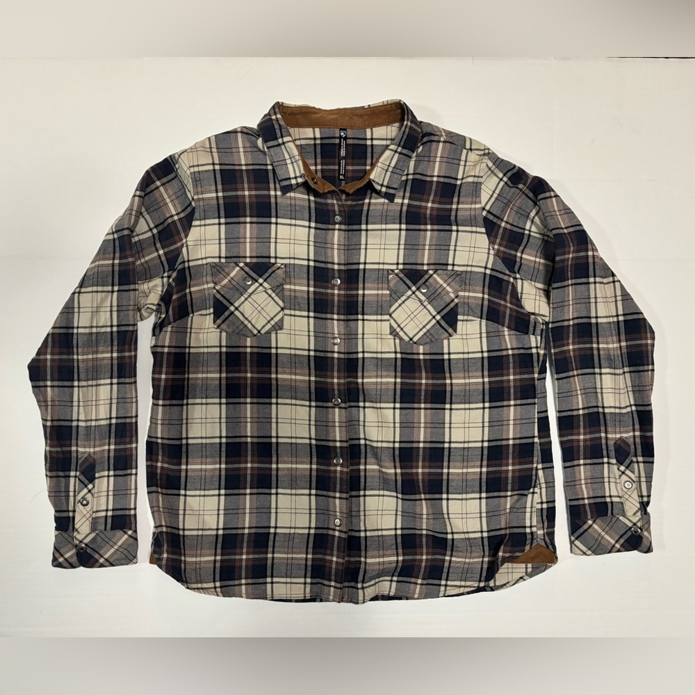Kuhl Women's Flannel Button Up Long Sleeve Shirt Size XL‎ (0086) A3